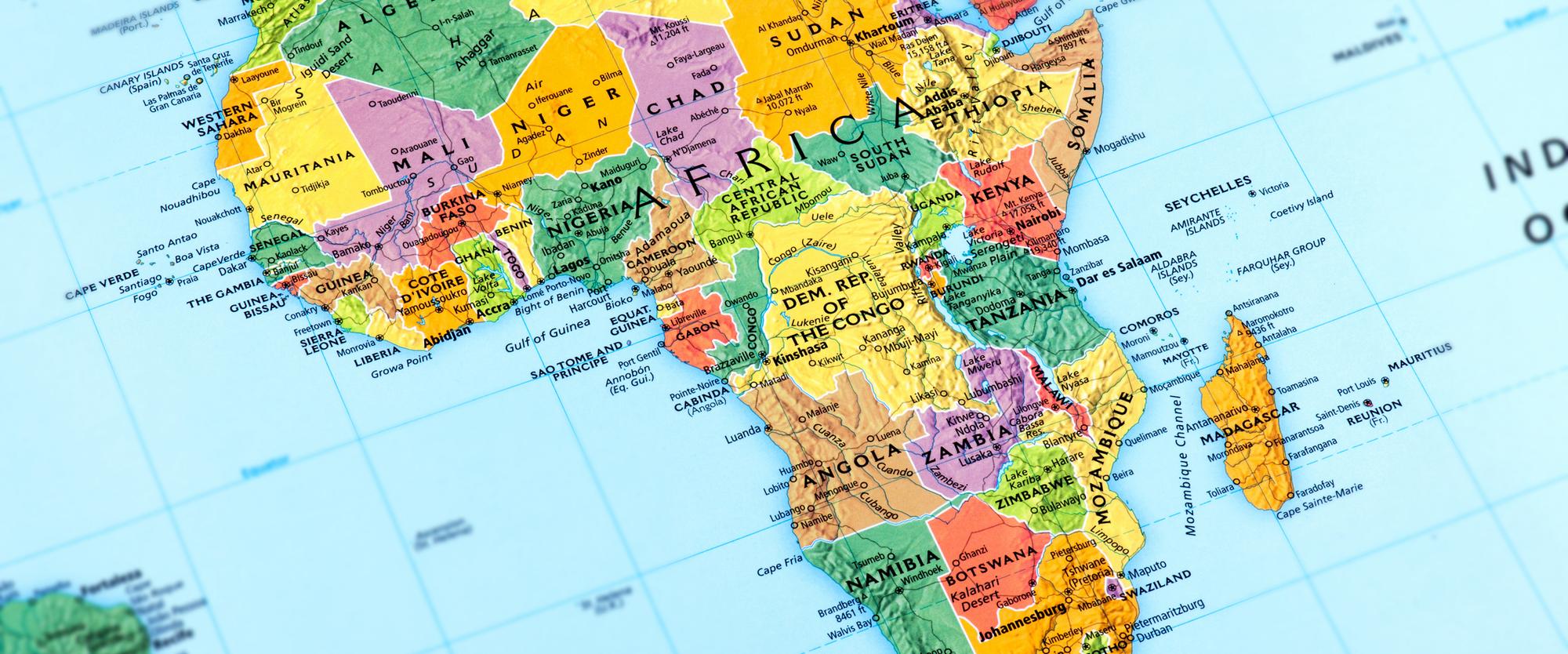 Map of Africa-transform